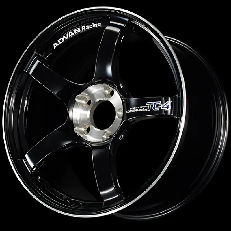Advan Tc-4 Se 15X7.0 Racing Wheel – Gloss Black Face With Diamond-Cut Rim, +42 Offset, 4X100 Bolt Pattern, 63Mm Hub Bore 1