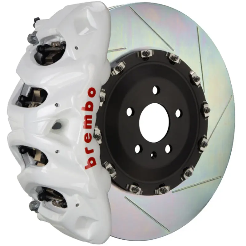 Brembo Gt Big Brake Kit For Tesla Model 3 (2018+): Front, 6-Piston Calipers, 380X34Mm Two-Piece Slotted Rotors 1