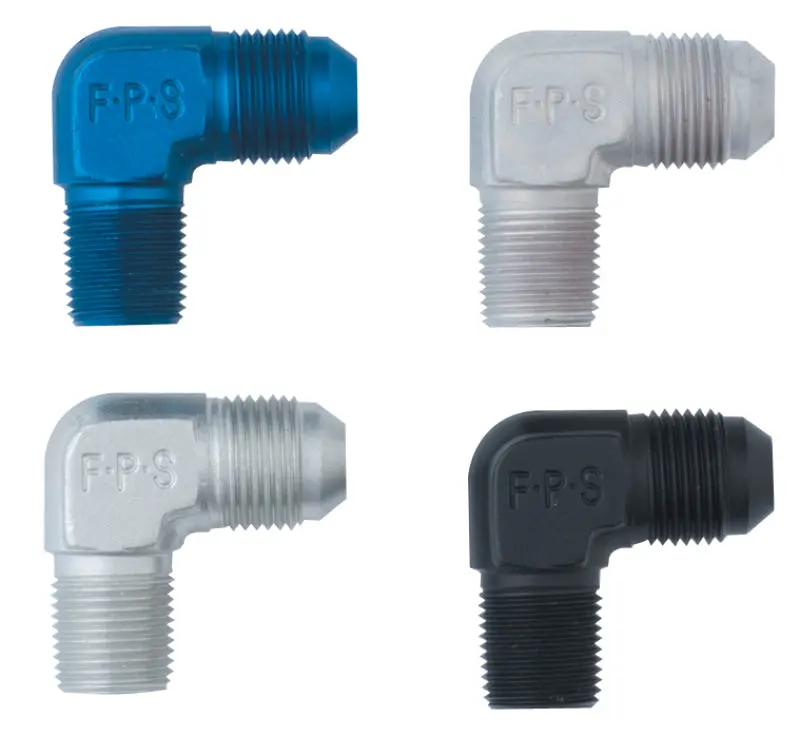 Fragola Black 90-Degree -8An To 1/2 Npt Adapter Fitting 1