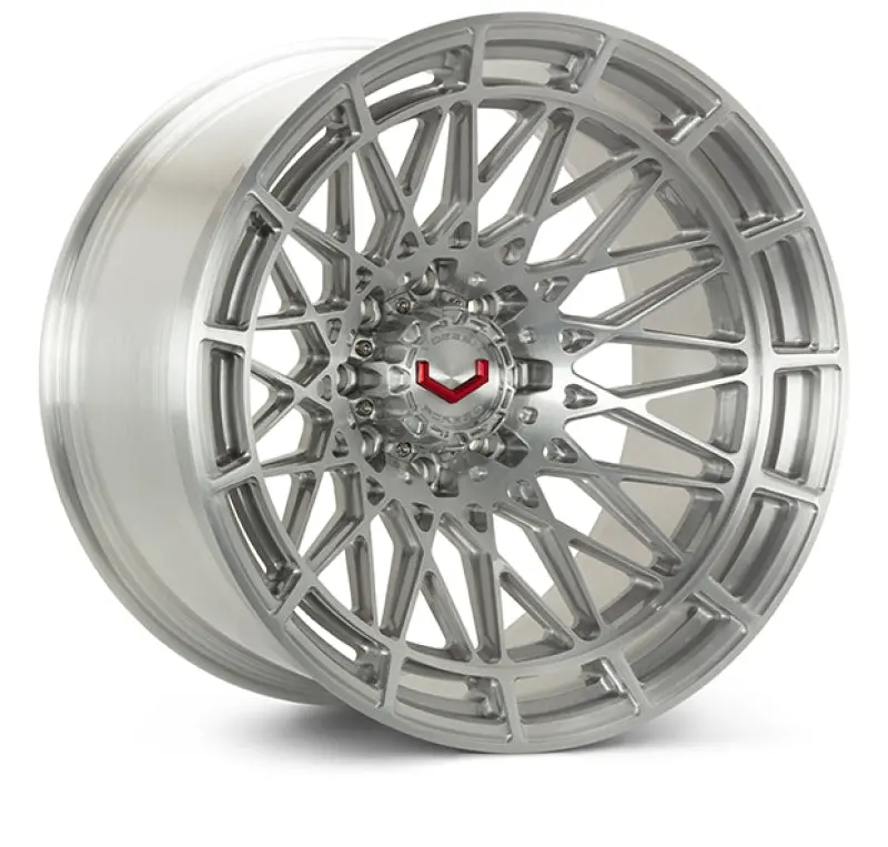 Vossen Lcx-03 Forged Alloy Wheel – 24X14", 6X139.7Mm, Et44, Mega-Deep Lip, Brushed Gloss Clear Finish 1