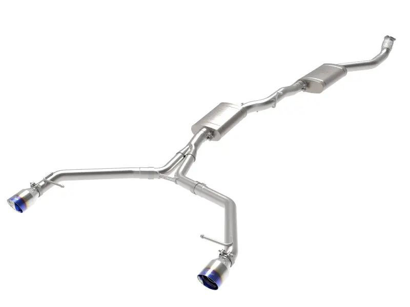 Afe Mach Force-Xp 13-16 Audi Allroad L4 Ss Cat-Back Exhaust W/ Blue Flame Tips 1