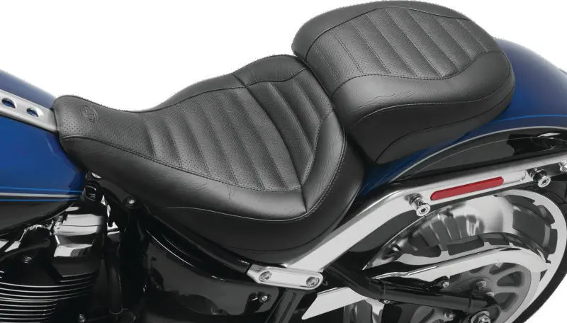 Mustang 11-13 Harley Blackline, 12-17 Slim,Slim S Wide Tripper Passenger Seat - Black 1