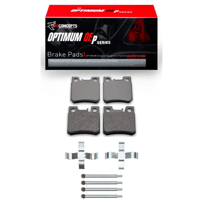 R1 Rear Brake Pad & Hardware Kit For 1993–1995 Mercedes-Benz E320 – Oe-Spec Optimum Replacement 1