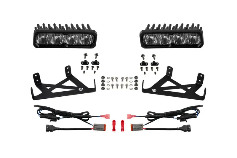 Diode Dynamics Ss6 Sport Led Fog Light Kit – White (6000K), For 2020–2022 Ford F-250 Super Duty 1