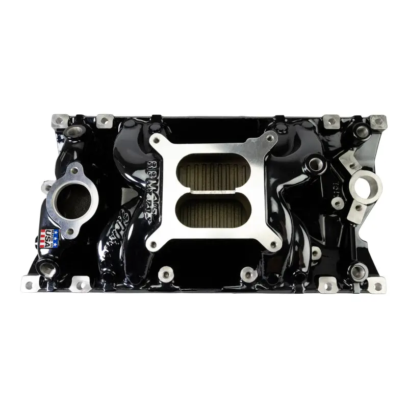 Edelbrock Rpm Air-Gap Intake Manifold – Black Plasma Finish For Small-Block Chevy Vortec 1